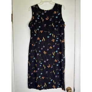 Sage harbor 90s floral cottage core black & floral garden gown size XL